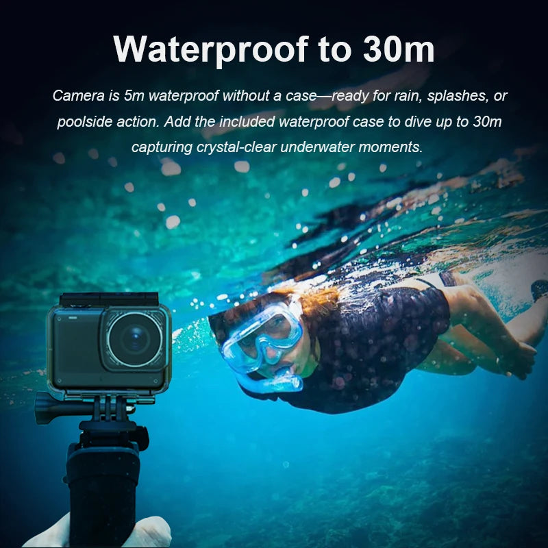 4K Action Camera with 2.33 Inch Touch Screen 5G WiFi HDR and 30M Waterproof Housing