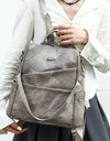 Leather Backpacks Casual Knapsack Large Capacity Packs School Backpack For College Students Travel Bags