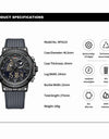 TPU Strap Military Waterproof Digital Luminous Clock Dual Display Quartz Wristwatches