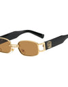 Sunglasses Fashion Rectangle Mens Womens Steampunk Sunglasses UV400 Outdoor Riding Fishing Party Glasses