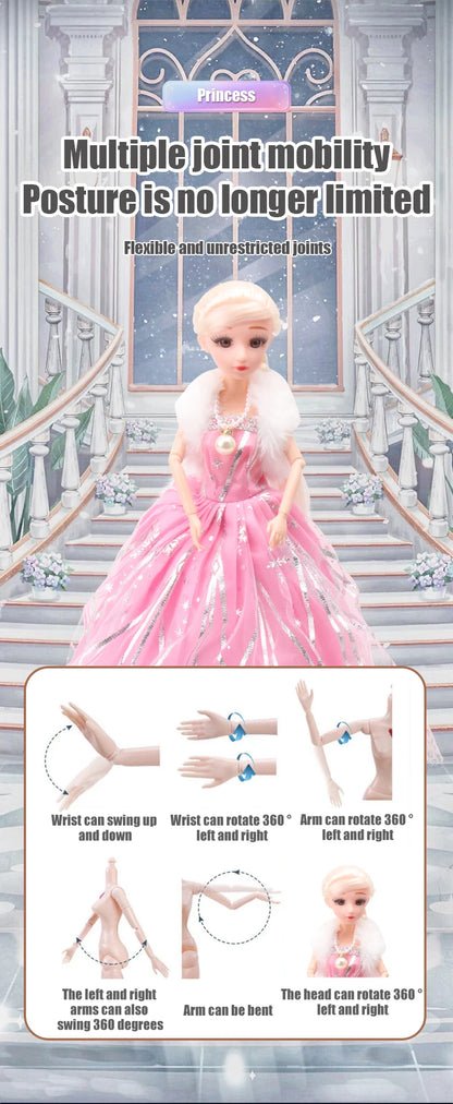 12 Inch/31 Cm Electric Universal Walking Doll With Music And Dance, Wedding Dress Princess