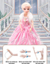 12 Inch/31 Cm Electric Universal Walking Doll With Music And Dance, Wedding Dress Princess