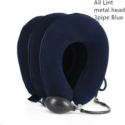 3 Layer Neck Massager Inflatable Air Cervical Neck Traction Support Pain Stress Relief Neck Collar Pillow Neck Stretching Brace