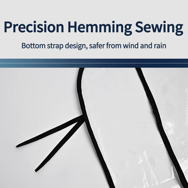 Stroller Rain Cover Transparent Wind Dust Shield Universal Trolley Umbrella Raincoat  Seat Cover Sunshade Breathable