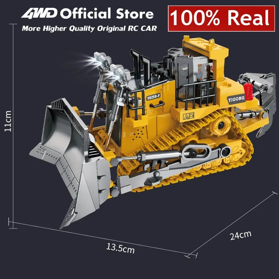 Remote Control Excavator Toy Radio Controlled RC Dump Truck Vehicle Crawler Bulldozer Construction Car Gifts for Boys