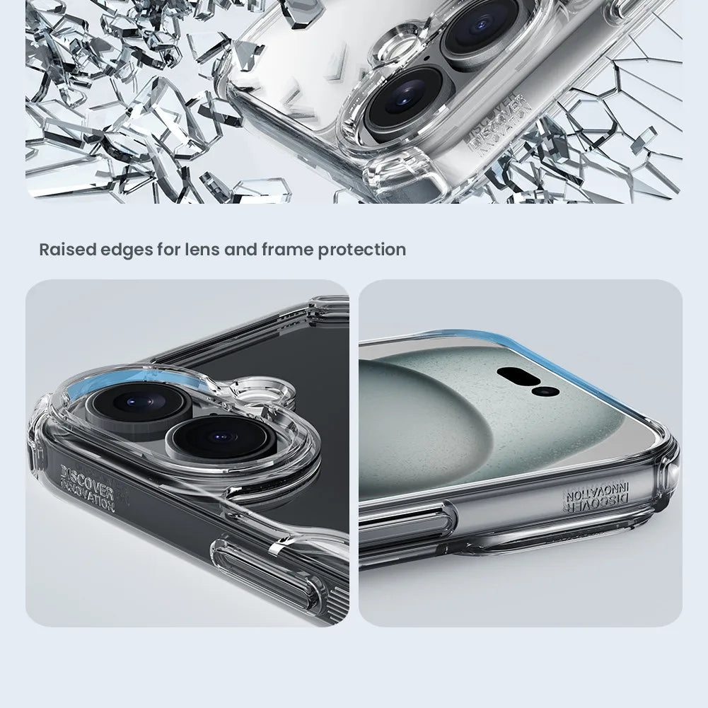 Nature Pro Case For iPhone 16 Plus Case Ultra Thin Luxury Soft TPU Transparent Airbag Shockproof Back Cover