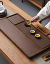 Tea Tray Household Solid Wood Tea Brewing Table Light Luxury High-End Tea Tray Kung Fu Tea Set Office Desk Wooden Tray