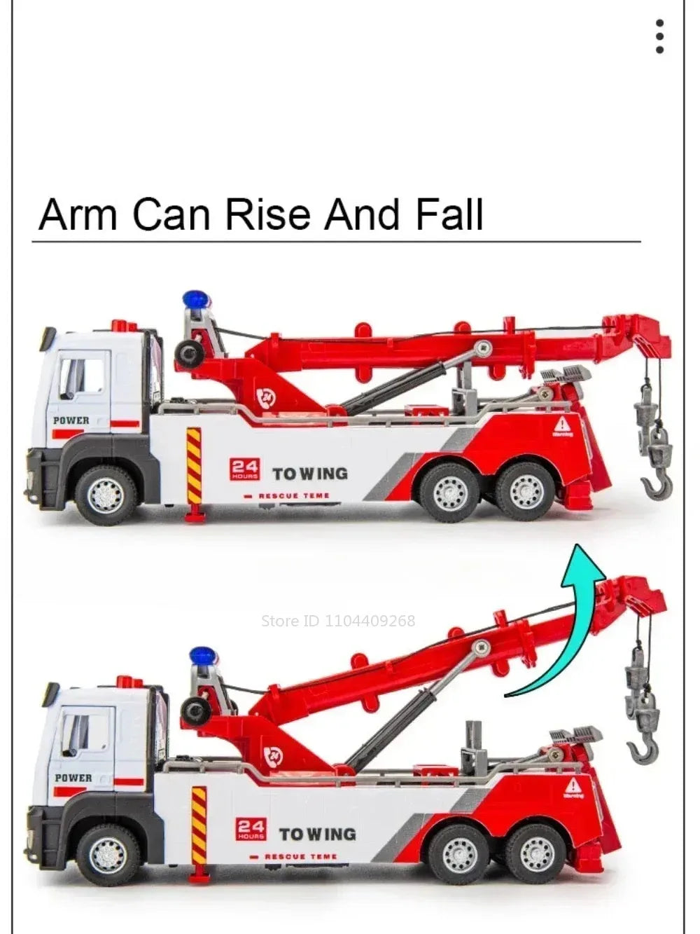 1:32 Double Hook Obstacle Clearing Car Garbage Truck Model Toy Metal Diecast Pull Back Engineering Vehicle Models Boys Gifts