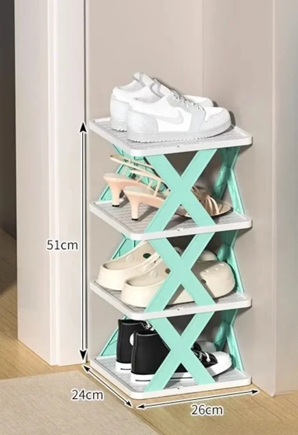 Shoe Storage Shelf Shoe Rack Organizer Organizers Racks Indoor Storage Furniture Bedroom Multi-Layer Detachable Storage Cabinet