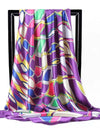 Scarves For Women Print Silk Satin Head Scarf Female Luxury Brand Square Shawl Large Hijab Scarfs