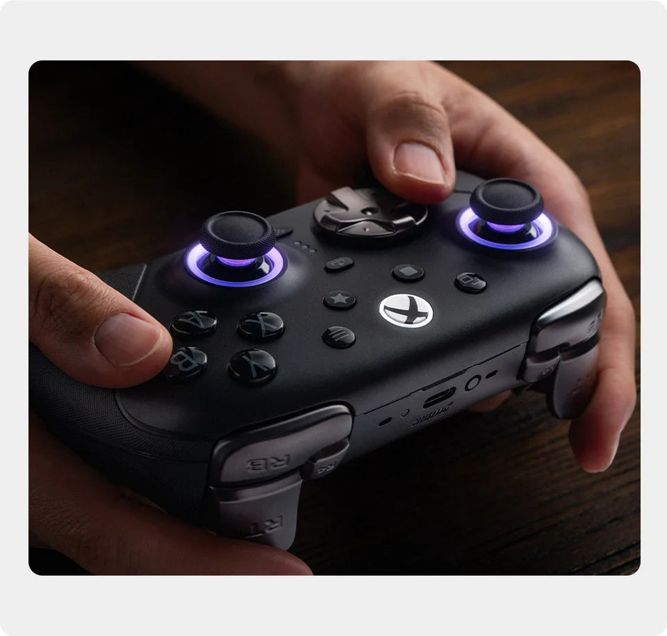 Wireless Gaming Controller with Swappable Parts and TMR Joysticks for Xbox and PC