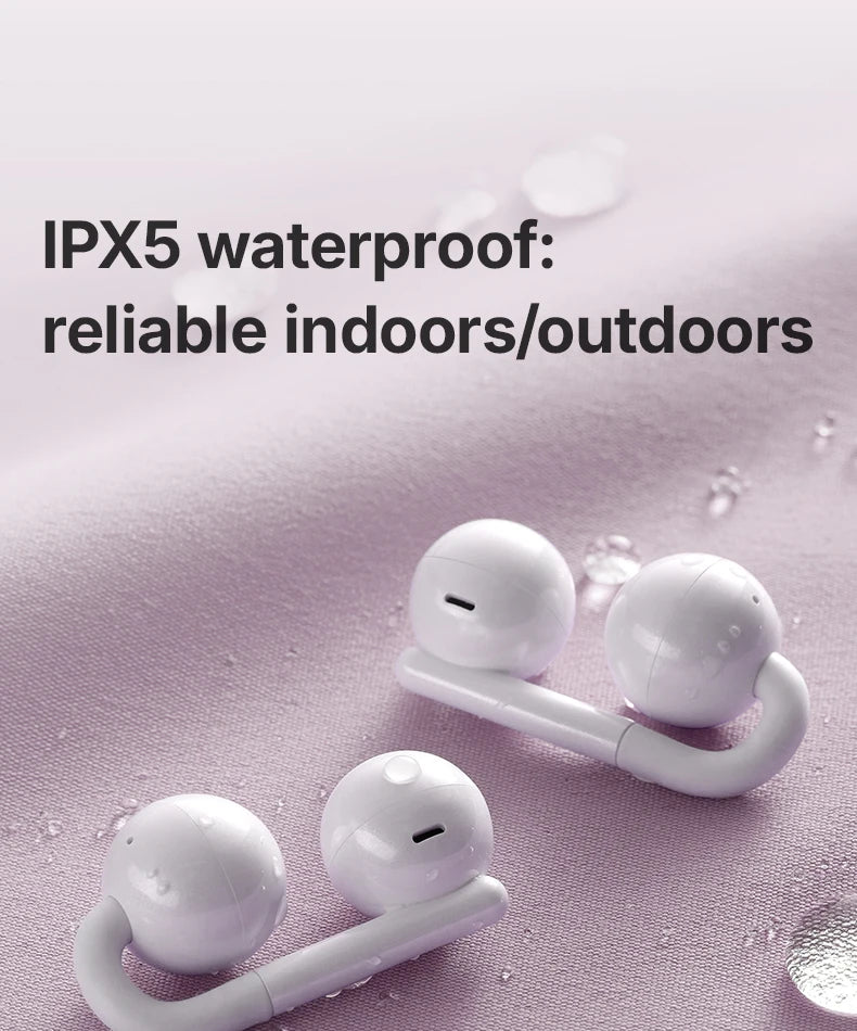 F60 Open Ear 360° Panoramic Sound Headphones Deep Bass Earphones Hi-Pure Original High Lossless Quality Sound Headset