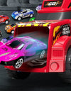 Kids Truck Deformation Transporter Car Toys Models Cars Educational Model Toys for Boys Girls Birthday Christmas Gift