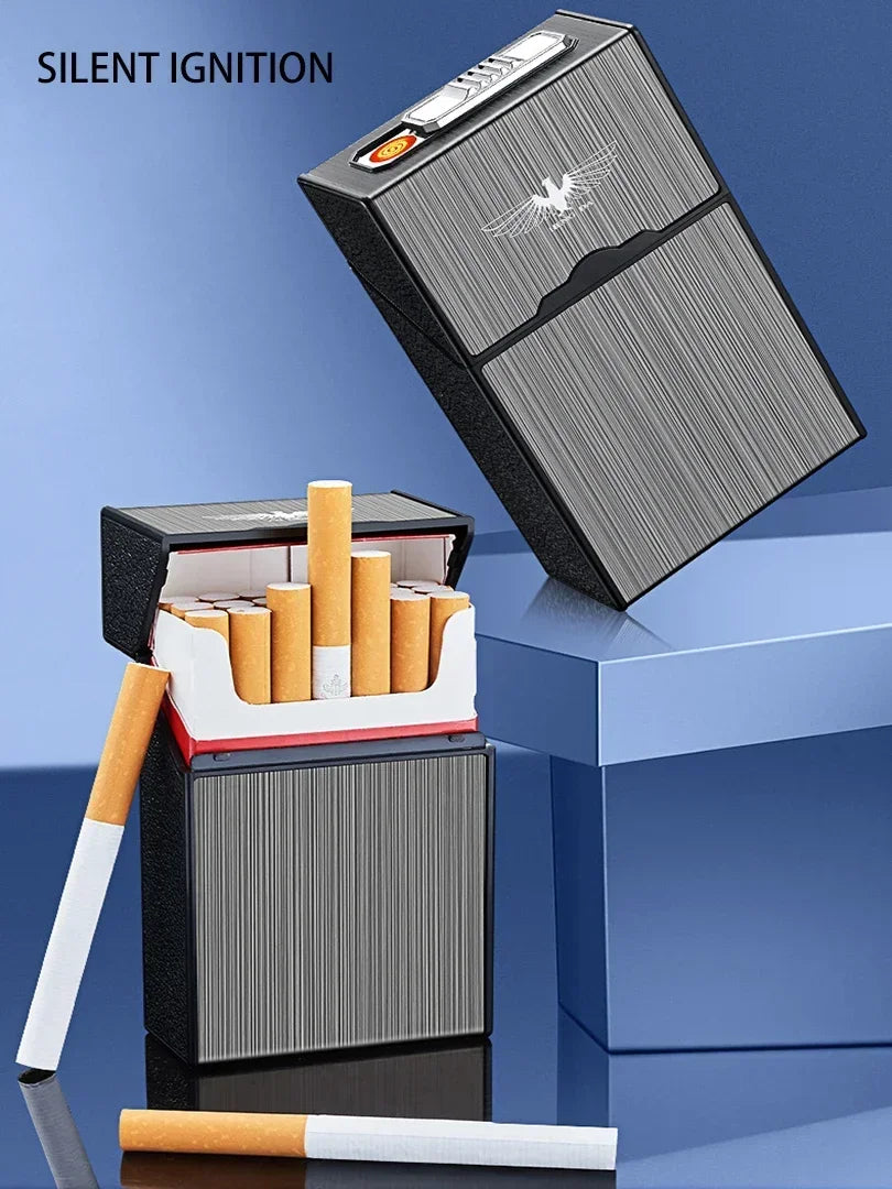 High-end Dial Watch Lighter Tungsten Wire Windproof Flameless Rechargeable USB Cigarette Lighter Gadget Men's Exquisite Gift