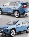 1:24 Scale RAV4 Camry Model Car Toy Metal Diecast Simulation Collection Sound & Light Vehicles Models Hobby Ornaments Gifts