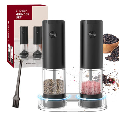 Electric Salt And Pepper Grinder With Adjustable Coarseness Refillable Mills Battery Powered Pepper Grinder Kitchen Gadget Tool