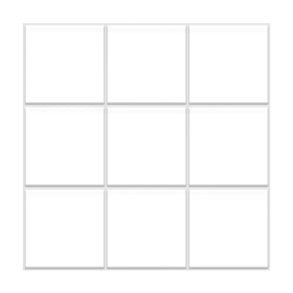 3D Tile Stickers, Self-adhesive Green Tile Backsplash for Kitchen Bathroom, Waterproof, Matt, 30 x 30cm, Interior Wall Decor