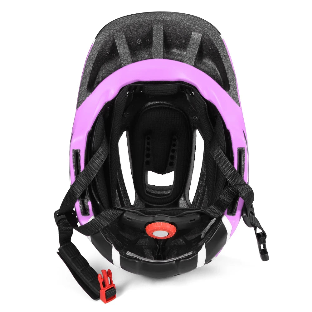 Kids Detachable Full Face Cycling Helmet For Bike Skateboard And Roller Skating