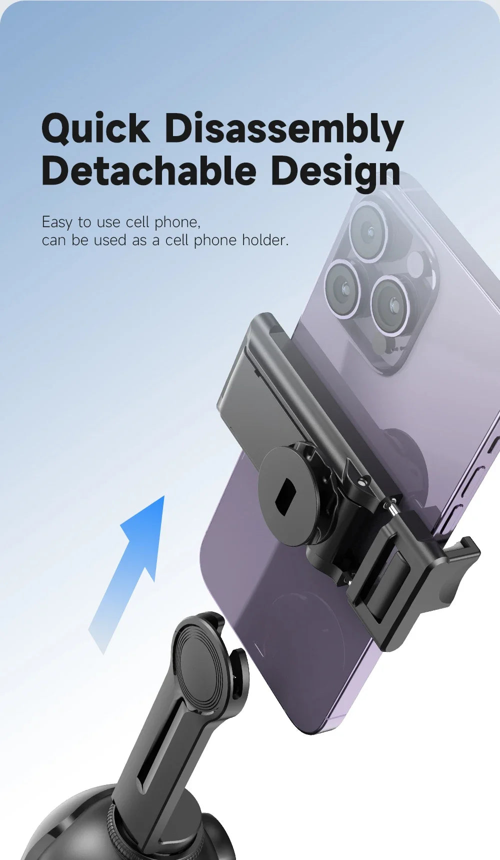 P03 Gimbal Stabilizer for Mobile Phone AI 360 Follow Selfie Stand Face Tracking Desktop Gimbal for Cellphone and Cameras