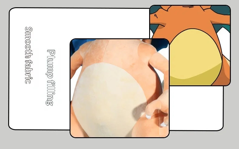 Giant Dragon Fire Monster Plush Doll Soft Anime Stuffed Toy