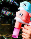 Bubble Gun Electric Automatic Soap Cute Bubbles Machine Kids Portable Outdoor Party Toy LED Light Blower Toys