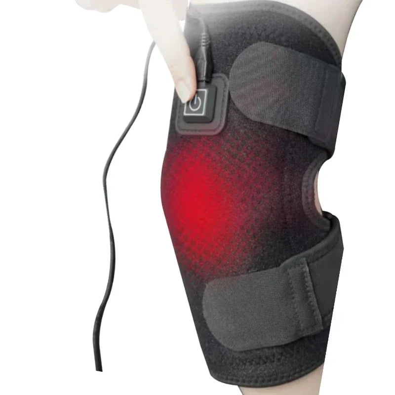 Electric Heated Knee Massager Brace Adjustable 3 Gear Temperature Elbow Protector Hot Compress Shoulder Protective Belt