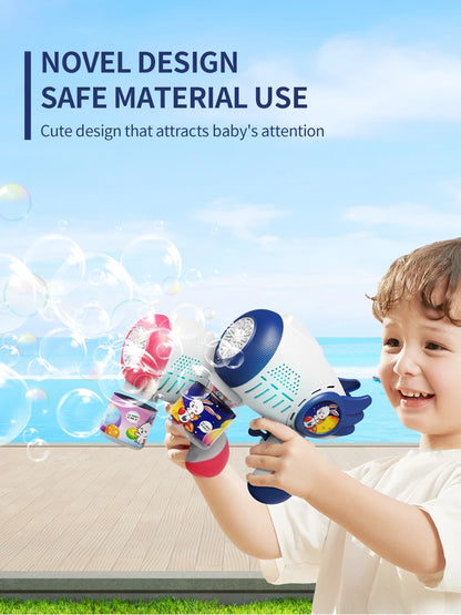 Cartoon Shape Fully Automatic Continuous Foaming Handheld Electric Bubble Gun (Battery And Bubble Liquid Not Included)