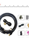 8-26M Outdoor Cooling Patio Misting System Fan Cooler Water Mist Gardenhouse Spray Hot Fog Misting System