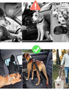 2-in-1 Dog Car Seatbelt Headrest Restraint Adjustable Reflective Pet Safety Seat Belt Clip Buckle Tether Large Medium Small Dogs