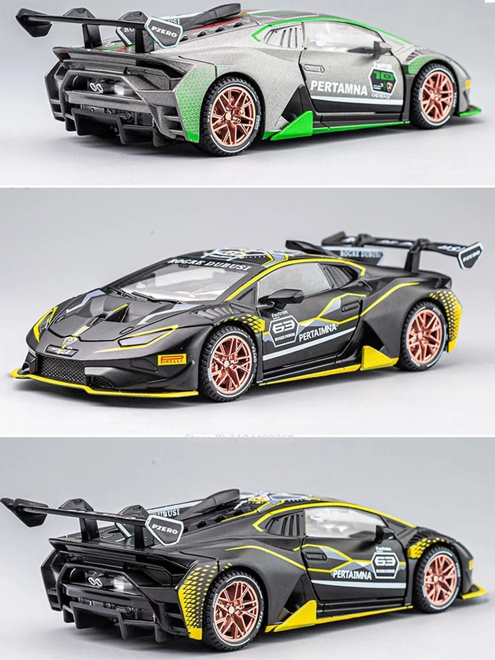 1:32 Scale Lambor Huracan ST EVO Sian Sports Car Model Toy Sound Light Pull Back Simulation Supercar Models Collection Gift Boy