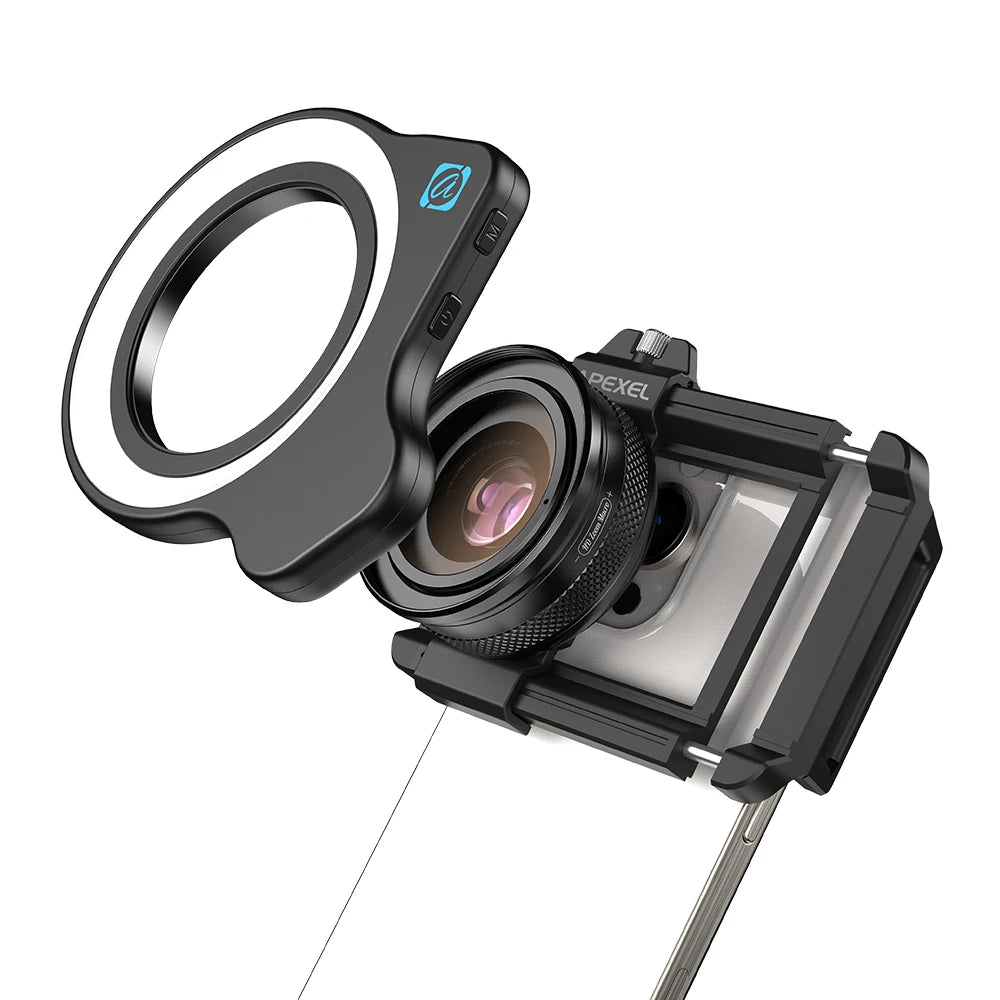 10X to 20X Zoom Macro Smartphone Lens with Fill Light
