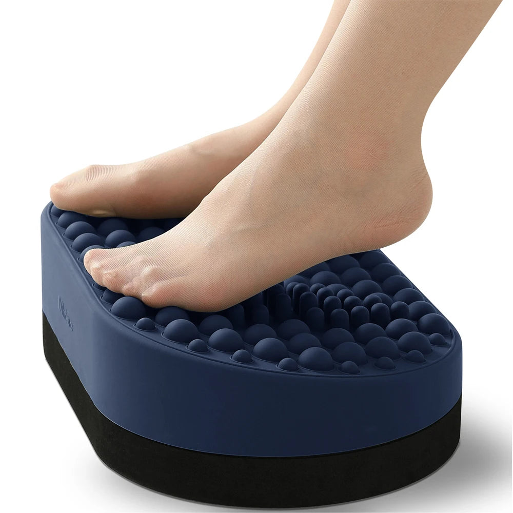 Foot Rest for Under Desk At Work, Home Office Foot Stool, Ottoman Foot Massager Plantar Fasciitis Relief,Soft Silicone Footrests