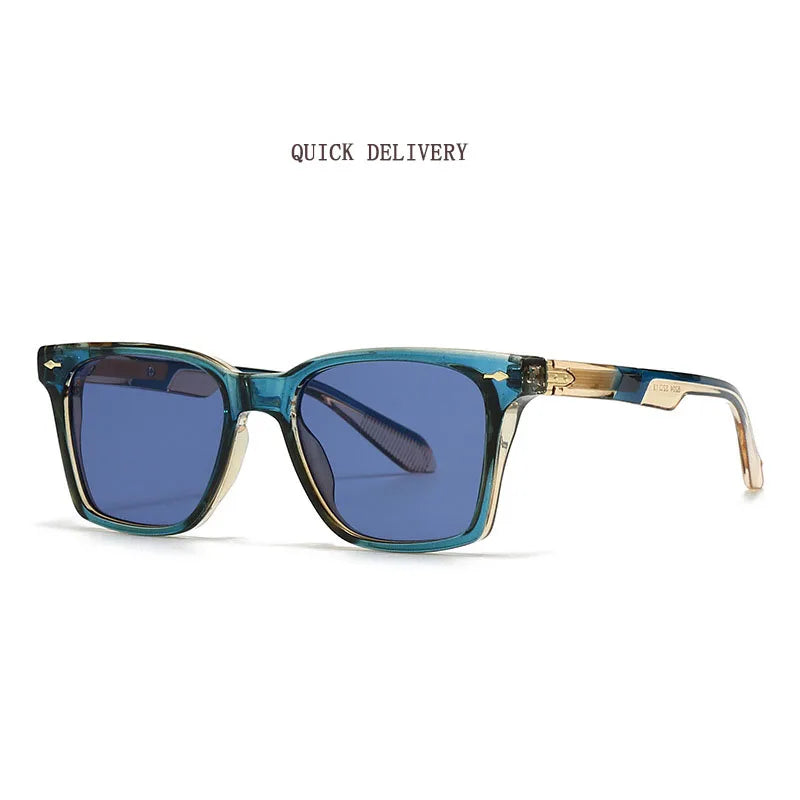 Square Vintage Sunglasses With UV400 Protection