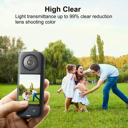 For Insta360 X3 PULUZ Lens Guard PC Protective Cover for Insta360 X3 Sports Action Cameras Lens Cover