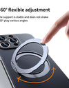 Magnetic Leather for Magsafe Case for iPhone 16 15 14 Pro Max 16Pro Ring Luxury Lens Protection Holder Phone Back Cover