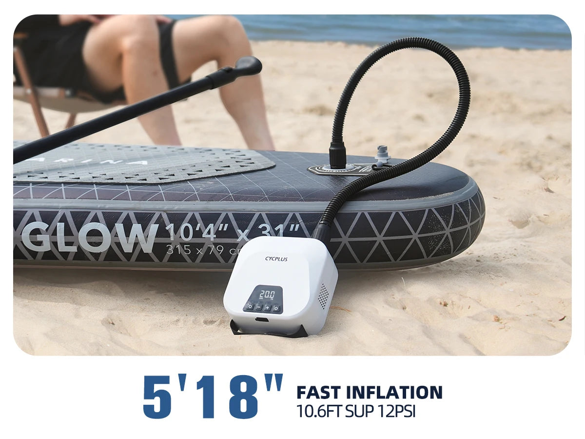 D14PRO 20PSI Electric SUP Inflation Pump 38.48Wh Battery for Sup Board Surfing Kite Inflatable Tent Boat  Air Mattress