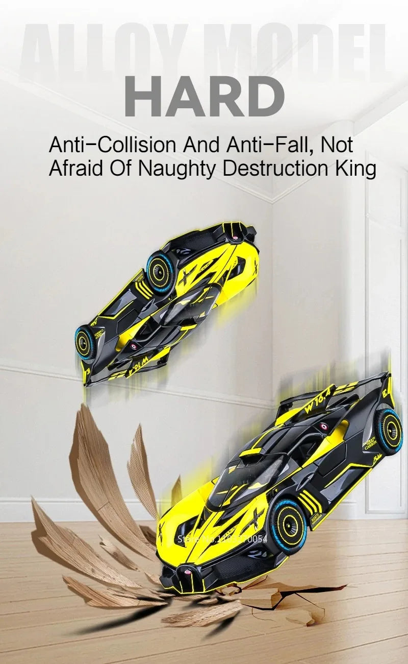 1:24 Bolide Revuelto Alloy Model Diecast Car Toys Doors Opened Sound Light Pull Back Miniature Vehice Boy Adult Birthday Present