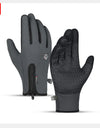 Winter Cycling Gloves Windproof Warm Fluff Touchscreen Gloves Outdoor Sports Running Hiking Motorcycle Gloves Men