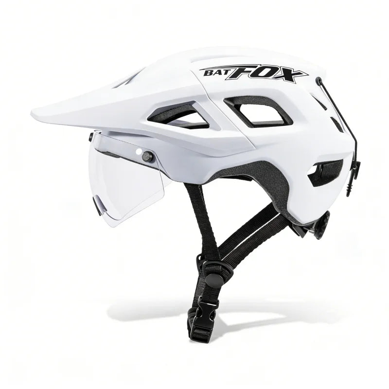Cycling Helmet With Magnetic Lens And Removable Lining