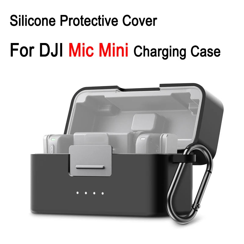 Silicone Protective Case for DJI Mic 3 Mic 2 and Mic Mini Charging Case