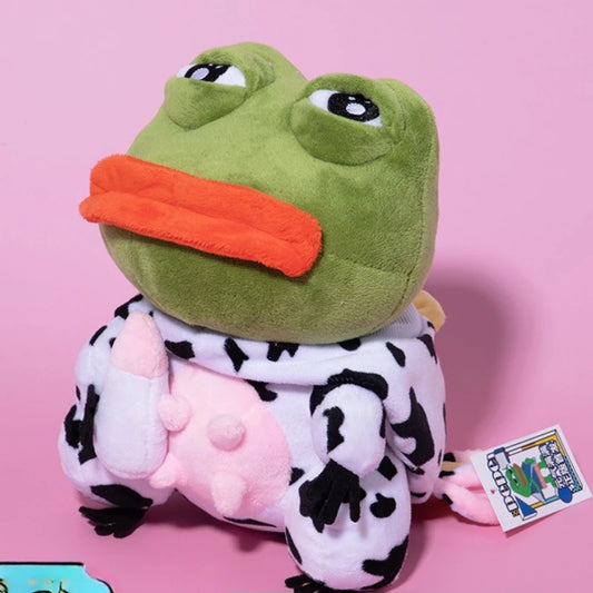 Sad Frog Plush Toy Soft Stuffed Pillow Doll 23cm
