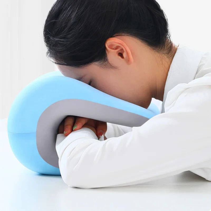 Ergonomic Nap Pillow Memory Foam Throw Pillow Chair Back Heightened Cushion Neck Support Face Down Sleeping Pillows