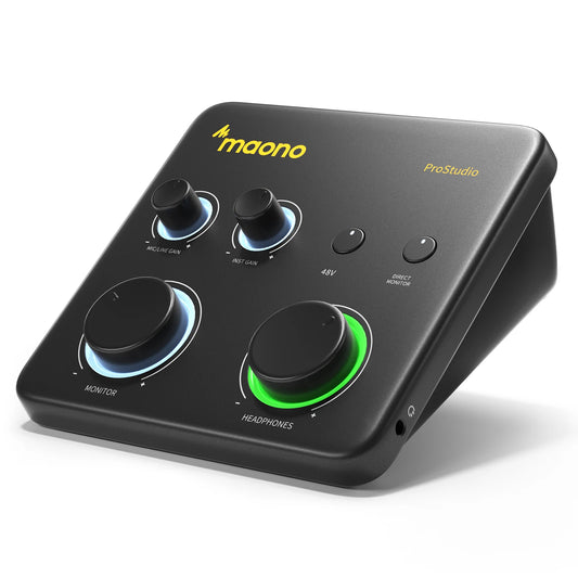 USB Audio Interface for PC,XLR Input 24-bit/192kHz Routing Software LOOPBACK ASIO for Recording Music,Guitar,DAW PS22 Lite