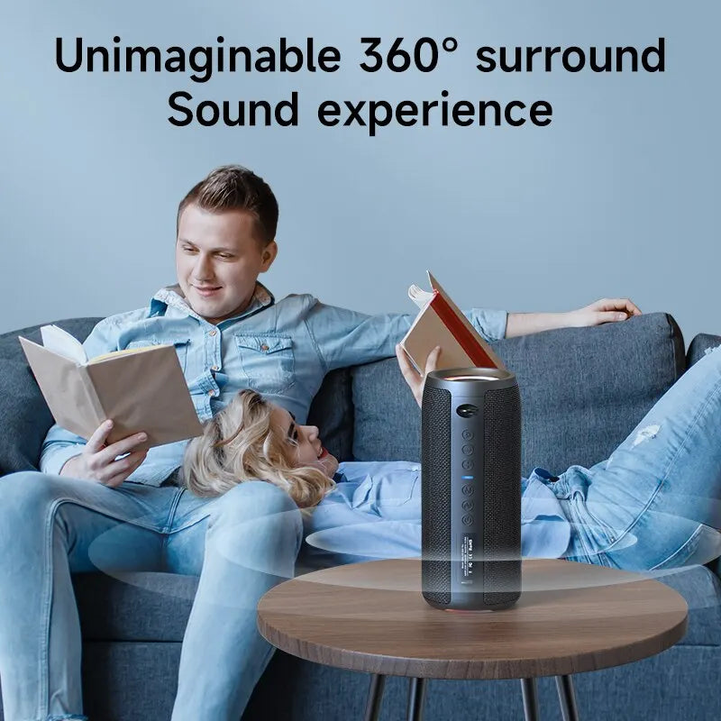 40W High-power Bluetooth Speaker 3D Stereo Bass Bluetooth Speaker Portable IPX5 Waterproof Suitable TWS Boom Box