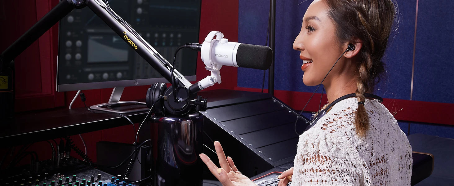 XLR\USB Dynamic Microphone For Gaming Recording Streaming Youtube Metal Mic With Software Tap-to-Mute Gain Knob PD200X