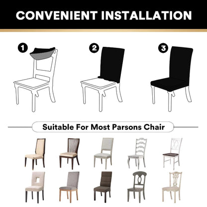 1PC Stretch Dining Chair Covers Polar Fleece Chairs Cover Seat Slipcovers Universal Dust Protector Cover for Hotel Party Banquet