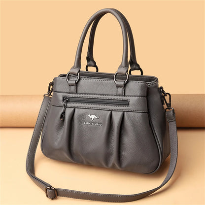 Luxury Handbags Women Bags Designer 3 Layers Leather Hand Bags Big Capacity Tote Bag for Women Vintage Top-handle Shoulder Bags