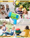 40 hole handheld fully automatic space light bubble machine, electric children's toy without battery and bubble water
