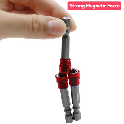 PH2 Magnetic Screwdriver Bit Cross-head 1/4 inch Hex Shank Screwdriver Holder Ring for House Working Electric Screwdriver Kit