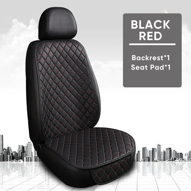 PU Leather Car Seat Cover Seat Back Cushion Minimalism Seat Cushion Universal Wear-resistant and Durable Four Seasons Pad Mat